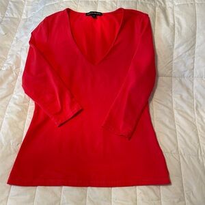 Quarter sleeve double lined T-shirt